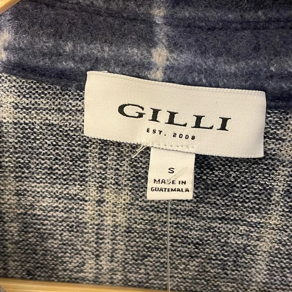 NWT‎ Gilli Navy and White Patterned Shirt Dress